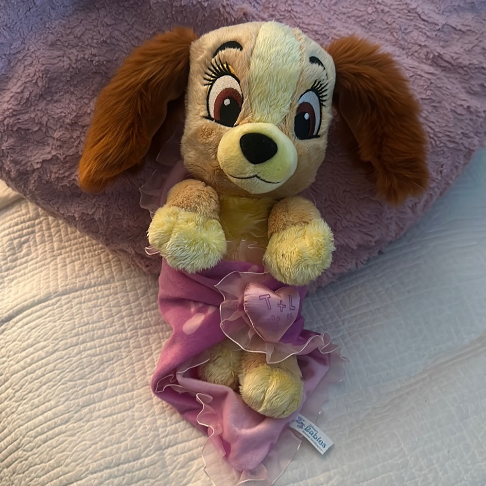 Disney Babies plush from WDW DL parks official Baby Lady from Lady & the Tramp